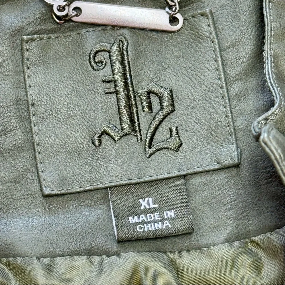 Women's “J2” Faux Leather Jacket | #P9 - Picture 10 of 14